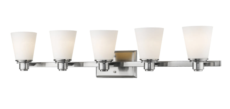 Z-Lite 7001-5V-BN Five Light Vanity, Brushed Nickel