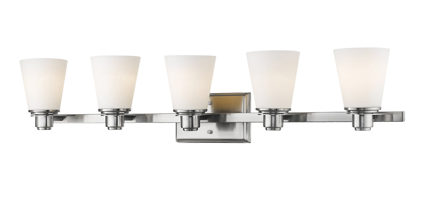 Z-Lite 7001-5V-BN Five Light Vanity, Brushed Nickel