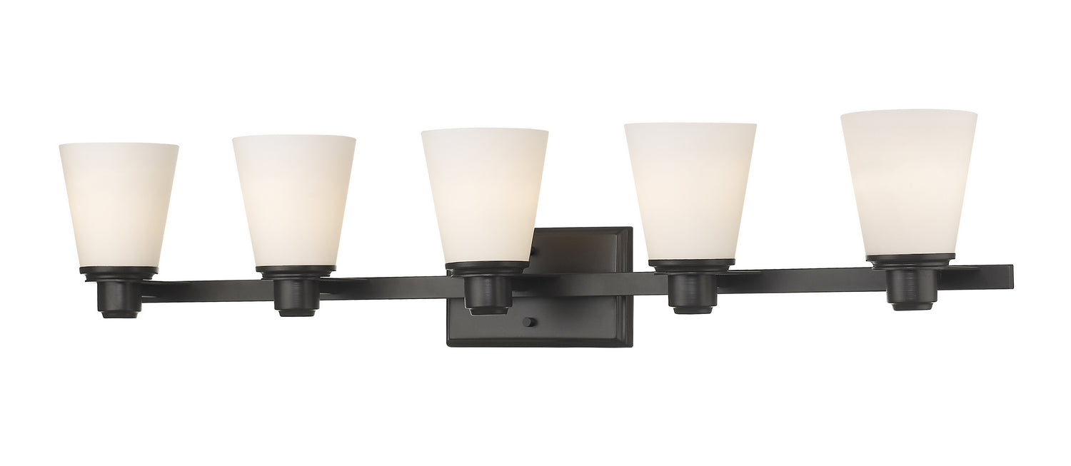 Z-Lite 7001-5V-BRZ Five Light Vanity, Bronze