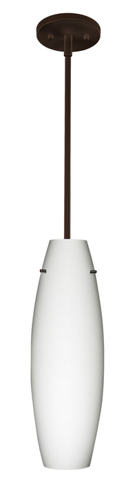 Besa 1TT-412707-LED-BR One Light Pendant, Bronze