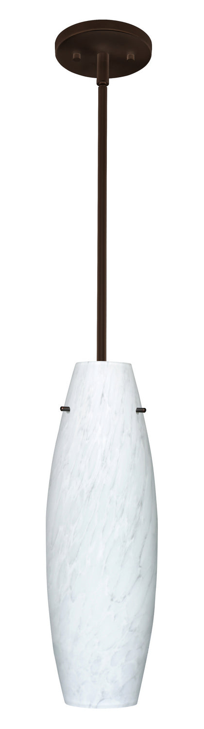 Besa 1TT-412719-LED-BR One Light Pendant, Bronze