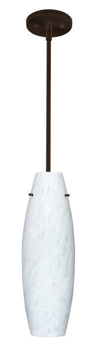 Besa 1TT-412719-LED-BR One Light Pendant, Bronze
