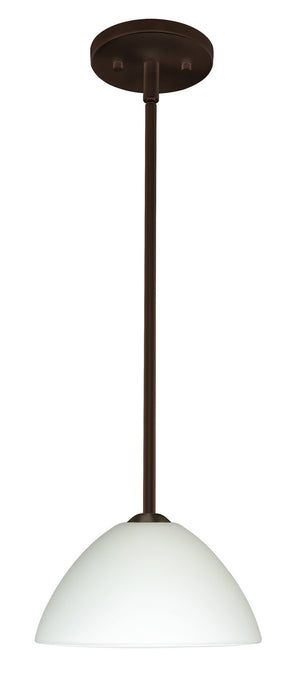 Besa 1TT-420107-LED-BR One Light Pendant, Bronze
