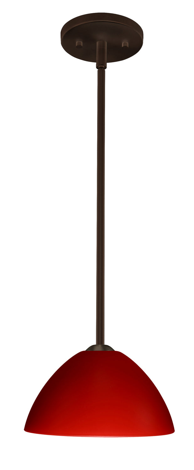 Besa 1TT-420131-LED-BR One Light Pendant, Bronze