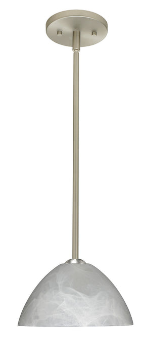 Besa 1TT-420152-LED-SN One Light Pendant, Satin Nickel