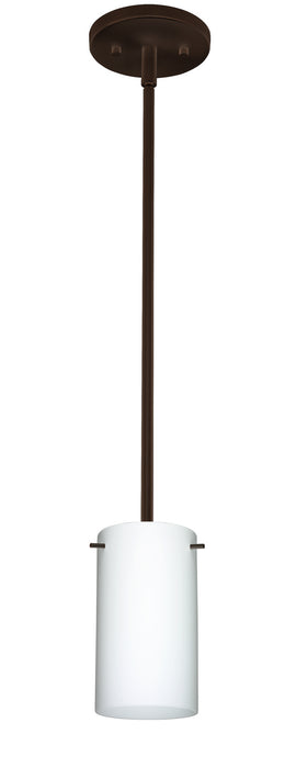 Besa 1TT-440407-MED-BR One Light Pendant, Bronze