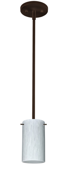 Besa 1TT-440419-LED-BR One Light Pendant, Bronze