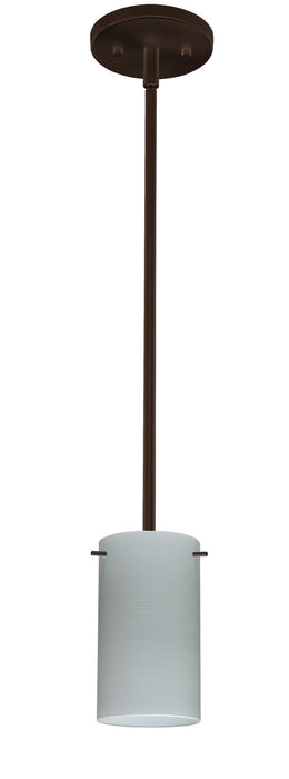 Besa 1TT-4404KR-HAL-BR One Light Pendant, Bronze