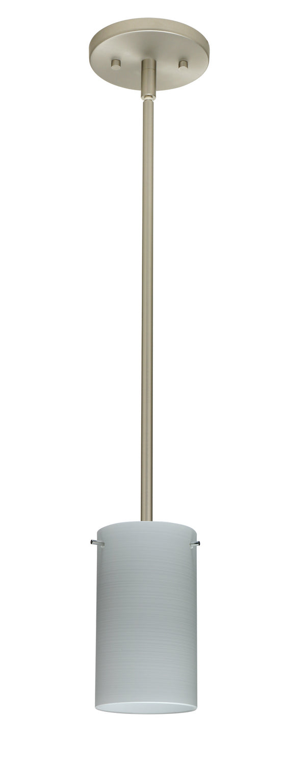 Besa 1TT-4404KR-LED-SN One Light Pendant, Satin Nickel