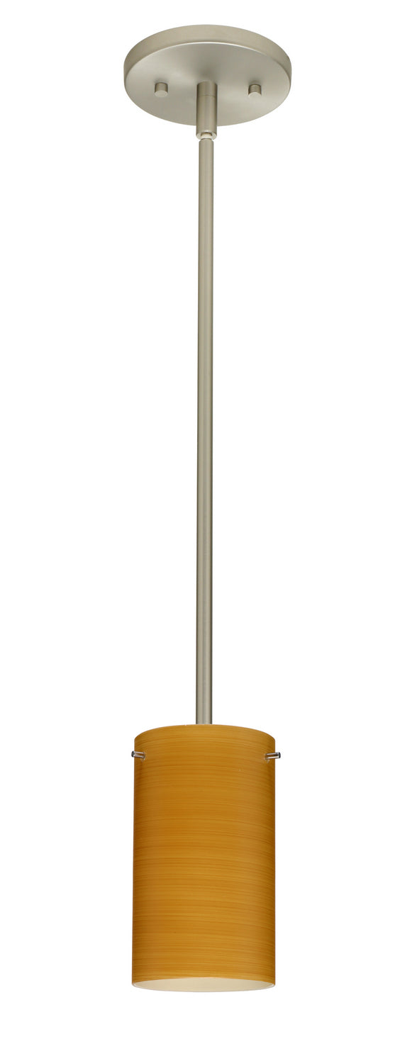 Besa 1TT-4404OK-LED-SN One Light Pendant, Satin Nickel