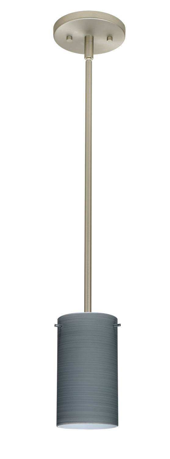 Besa 1TT-4404TN-LED-SN One Light Pendant, Satin Nickel