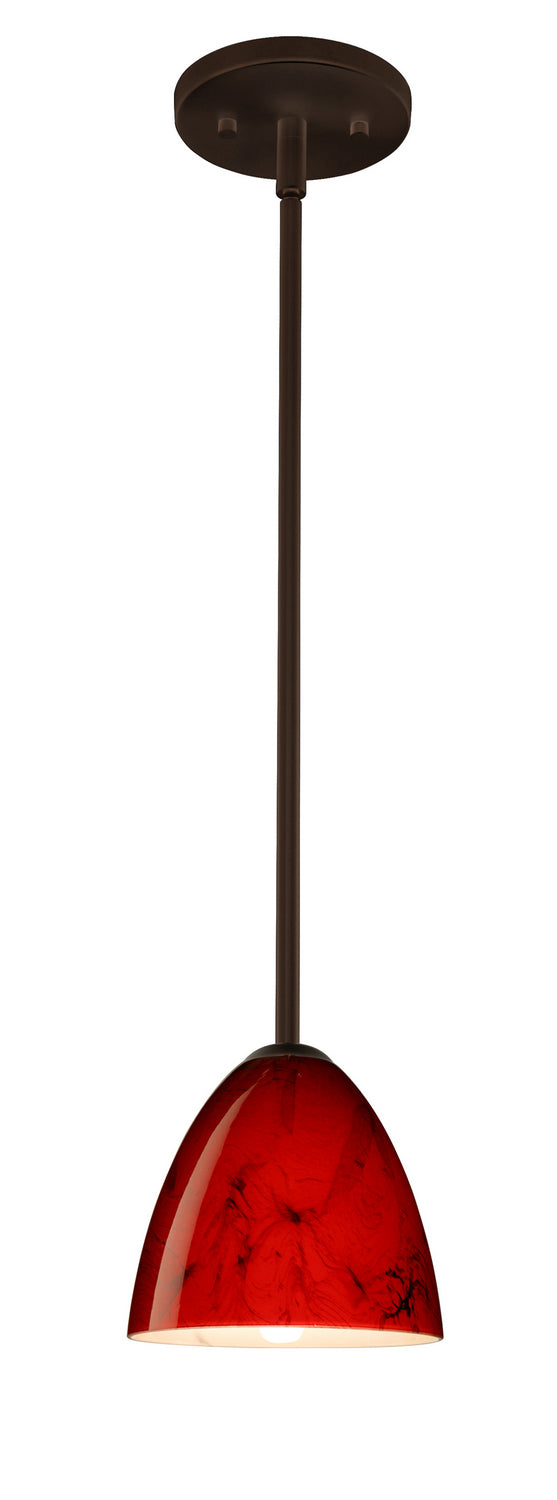 Besa 1TT-4470MA-LED-BR One Light Pendant, Bronze