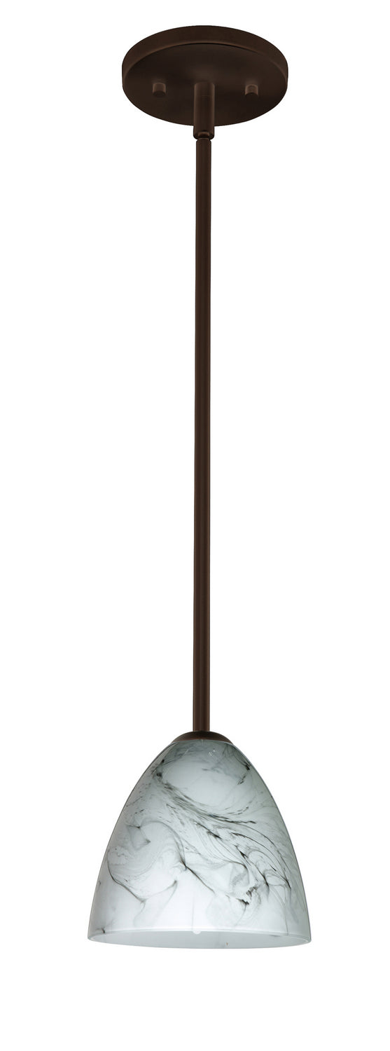 Besa 1TT-4470MG-LED-BR One Light Pendant, Bronze