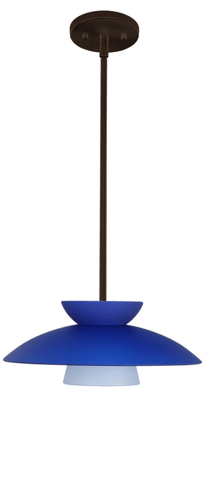 Besa 1TT-451323-LED-BR One Light Pendant, Bronze