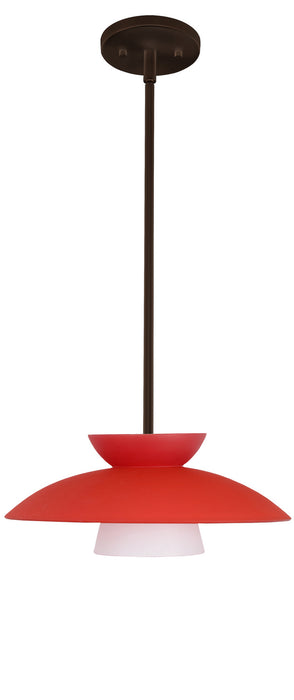 Besa 1TT-451331-LED-BR One Light Pendant, Bronze