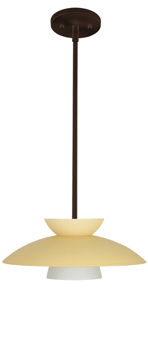 Besa 1TT-451397-LED-BR One Light Pendant, Bronze