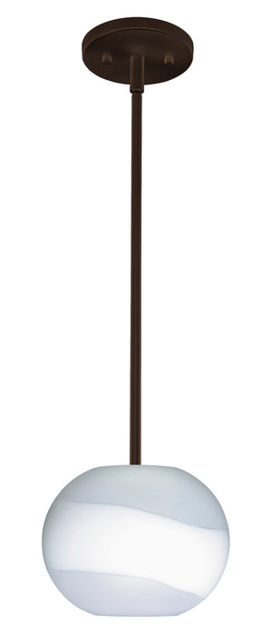 Besa 1TT-477699-LED-BR One Light Pendant, Bronze
