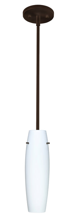 Besa 1TT-489707-LED-BR One Light Pendant, Bronze
