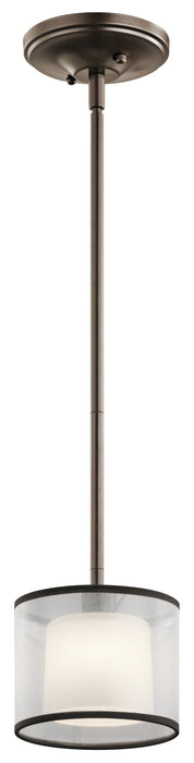 Kichler 43152MIZ One Light Mini Pendant, Mission Bronze