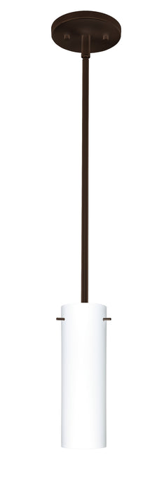 Besa 1TT-493007-HAL-BR One Light Pendant, Bronze