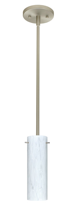 Besa 1TT-493019-HAL-SN One Light Pendant, Satin Nickel