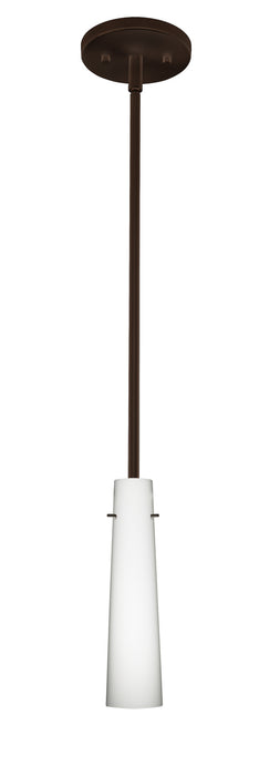 Besa 1TT-567407-HAL-BR One Light Pendant, Bronze