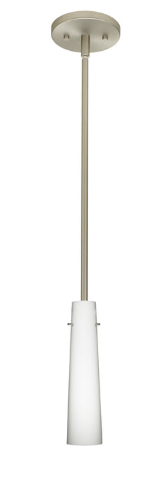 Besa 1TT-567407-SN One Light Pendant, Satin Nickel