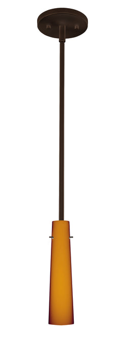 Besa 1TT-567480-BR One Light Pendant, Bronze