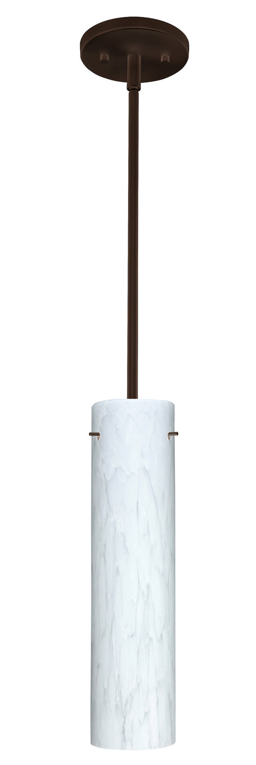 Besa 1TT-722419-LED-BR One Light Pendant, Bronze