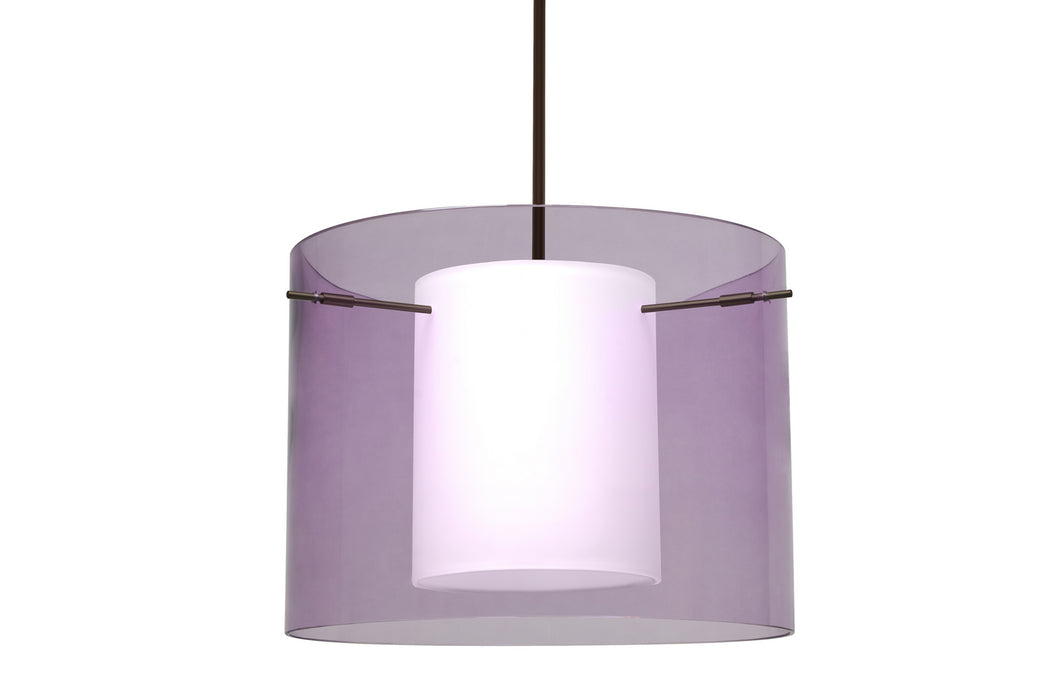 Besa 1TT-A00707-LED-BR One Light Pendant, Bronze
