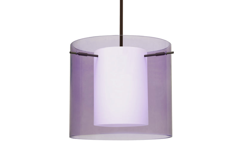 Besa 1TT-A18407-LED-BR One Light Pendant, Bronze