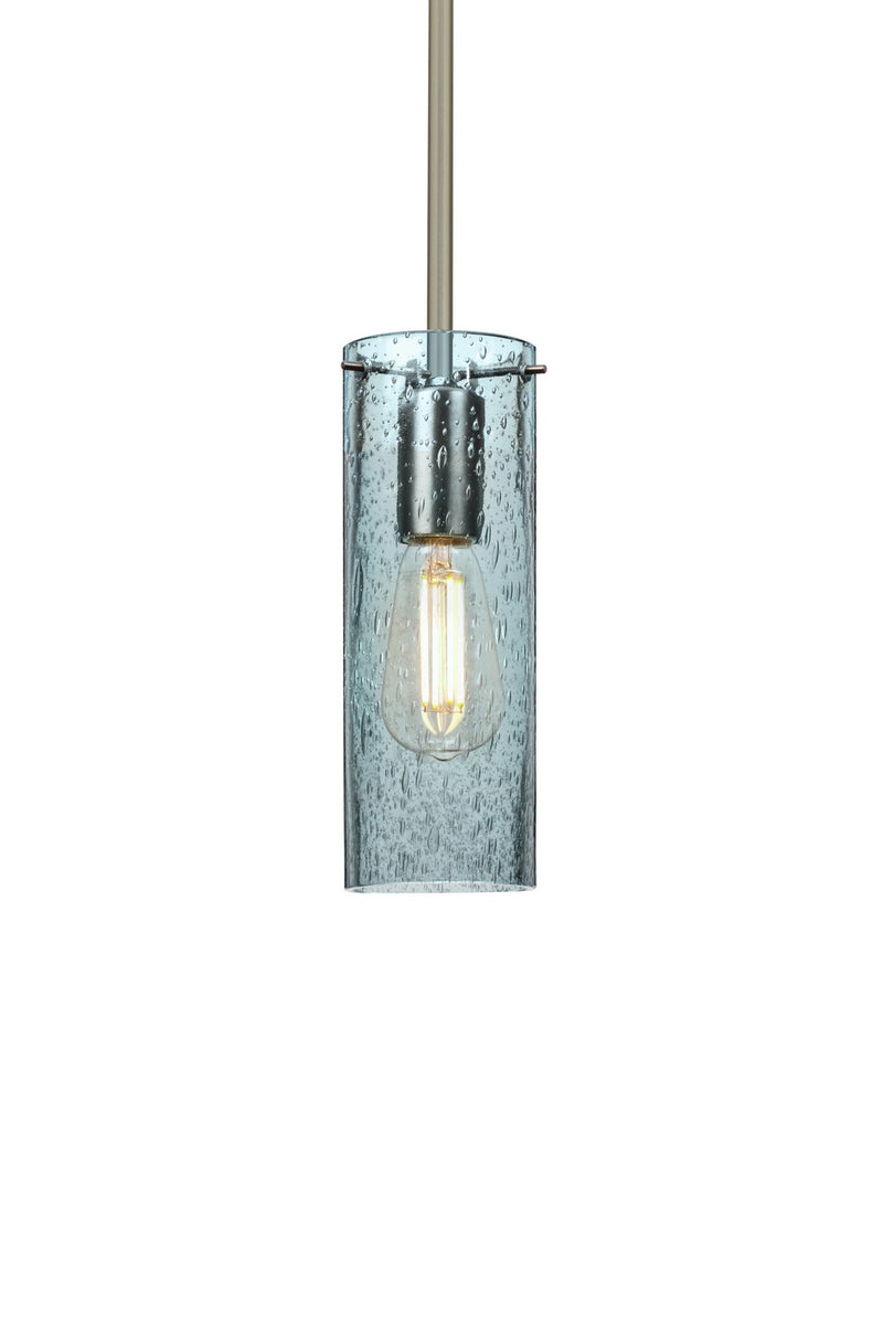 Besa 1TT-JUNI10BL-EDIL-SN One Light Pendant, Satin Nickel