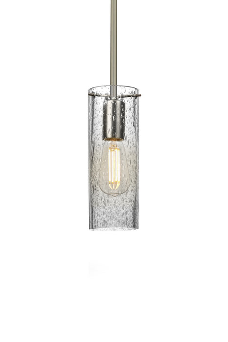 Besa 1TT-JUNI10CL-EDIL-SN One Light Pendant, Satin Nickel