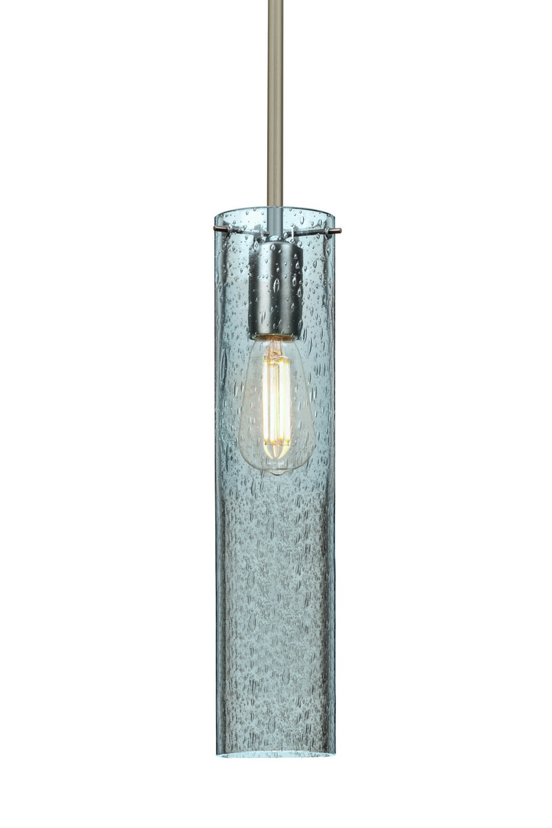 Besa 1TT-JUNI16BL-EDIL-SN One Light Pendant, Satin Nickel