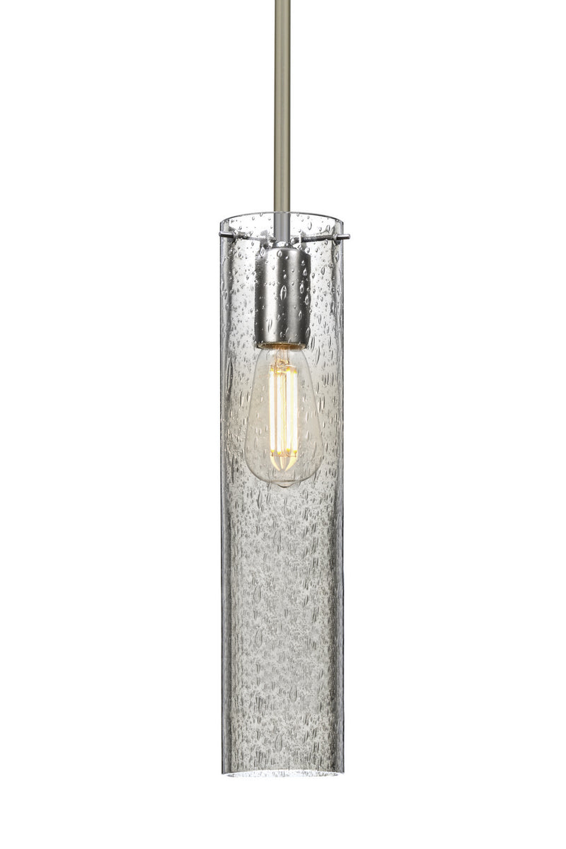 Besa 1TT-JUNI16CL-EDIL-SN One Light Pendant, Satin Nickel