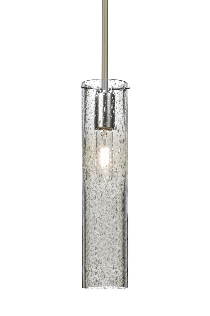 Besa 1TT-JUNI16CL-SN One Light Pendant, Satin Nickel