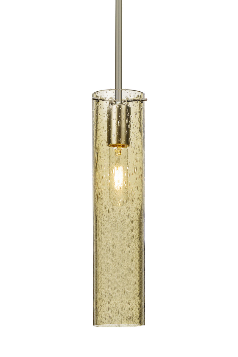 Besa 1TT-JUNI16GD-SN One Light Pendant, Satin Nickel