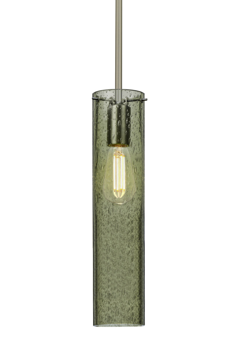 Besa 1TT-JUNI16MS-EDIL-SN One Light Pendant, Satin Nickel