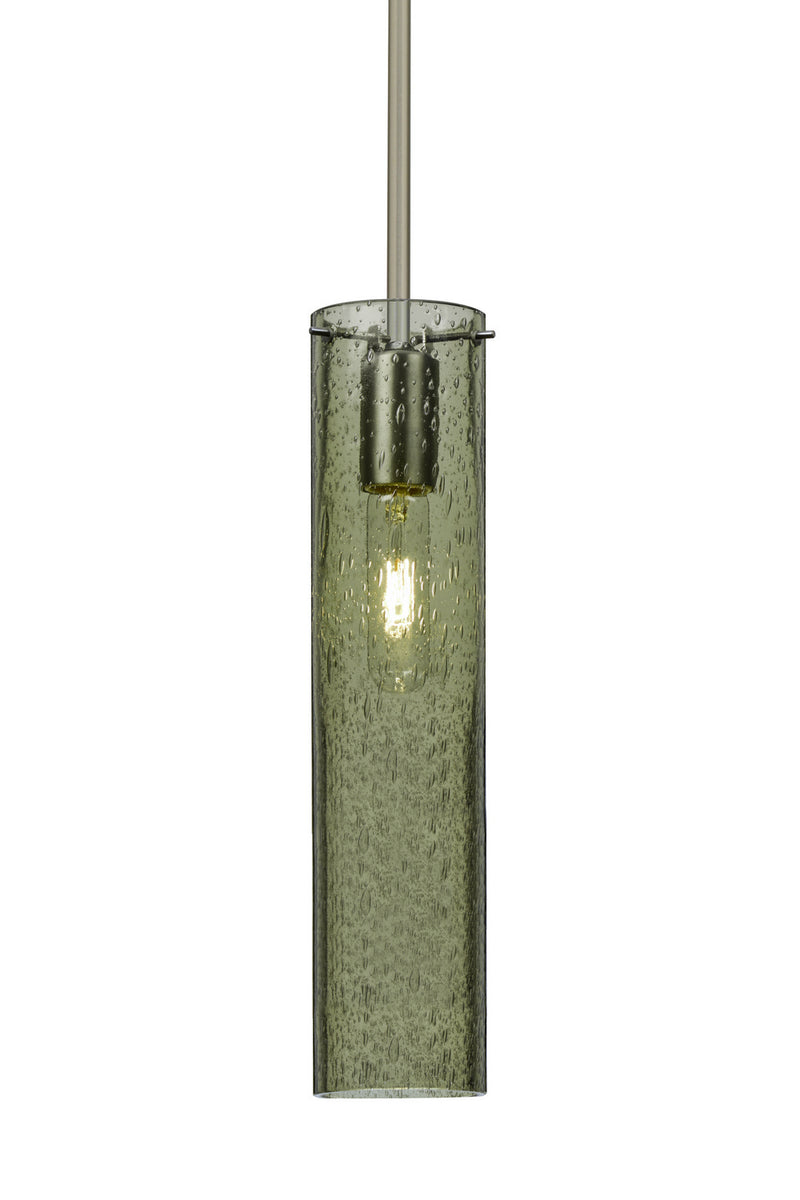 Besa 1TT-JUNI16MS-SN One Light Pendant, Satin Nickel