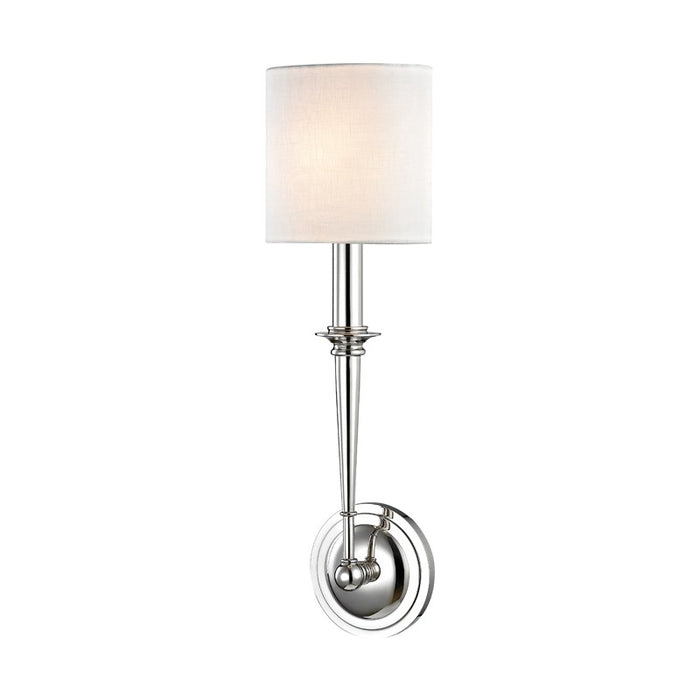 Hudson Valley 1231-PN One Light Wall Sconce, Polished Nickel