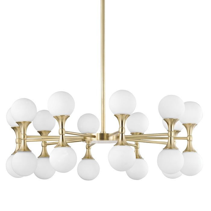 Hudson Valley 3320-AGB LED Chandelier, Aged Brass