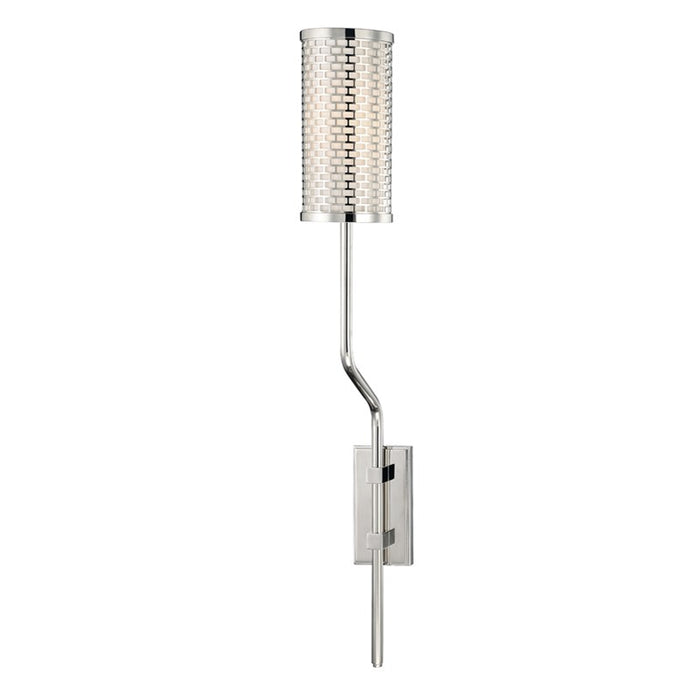 Hudson Valley 3921-PN One Light Wall Sconce, Polished Nickel