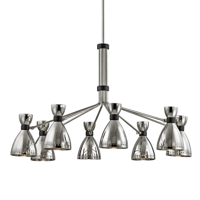 Hudson Valley 4148-PN Eight Light Chandelier, Polished Nickel