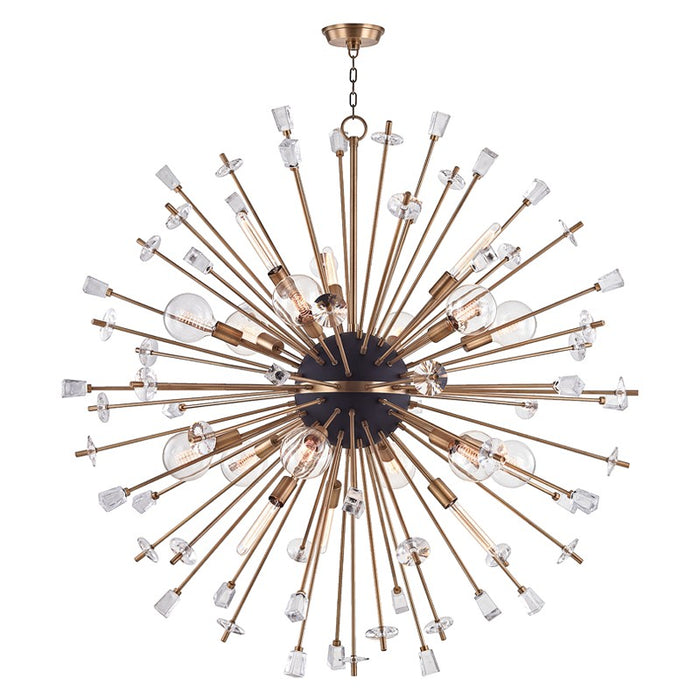 Hudson Valley 5060-AGB 18 Light Chandelier, Aged Brass