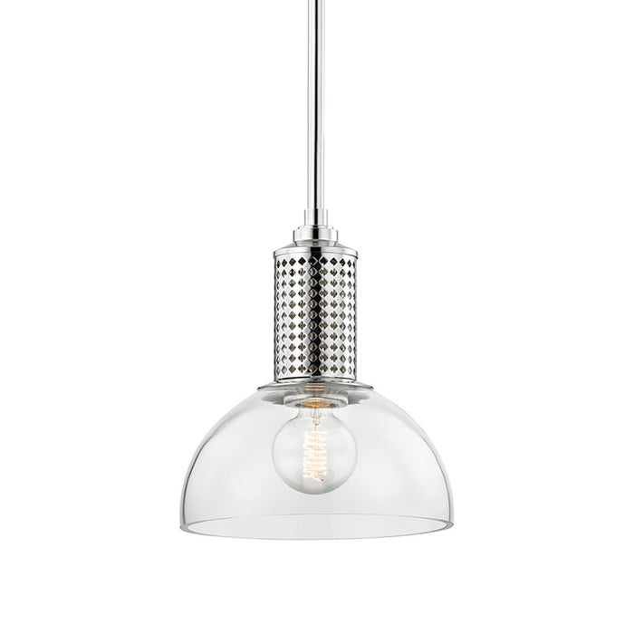 Hudson Valley 7210-PN One Light Pendant, Polished Nickel