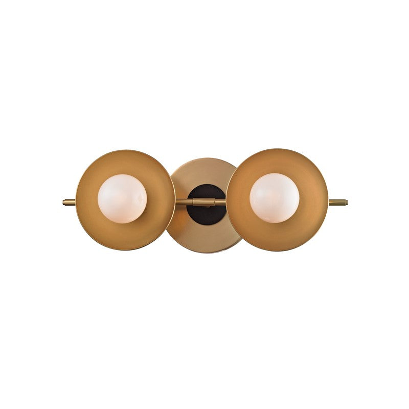Hudson Valley 9802-AGB LED Bath Bracket, Aged Brass