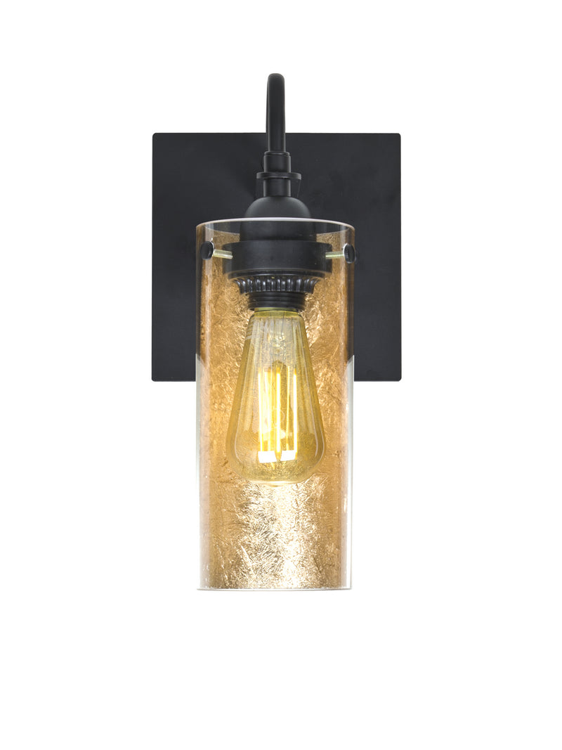 Besa 1WG-DUKEGF-EDIL-BK One Light Wall Sconce, Black