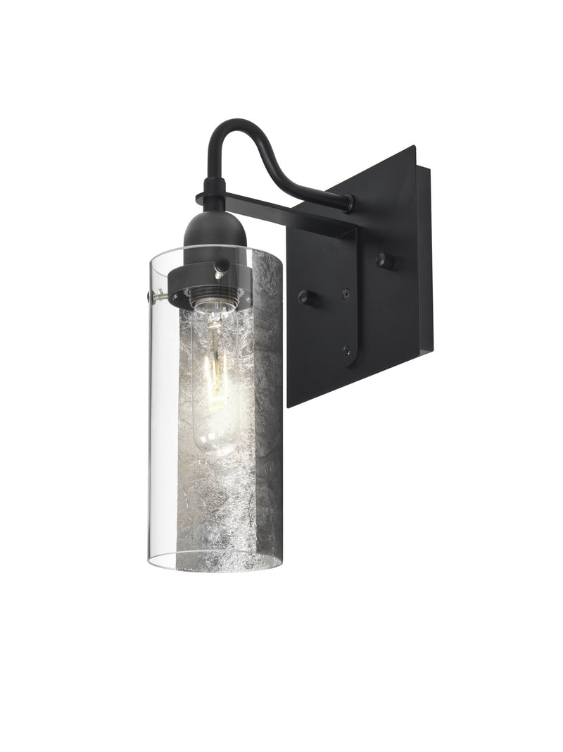 Besa 1WG-DUKESF-BK One Light Wall Sconce, Black