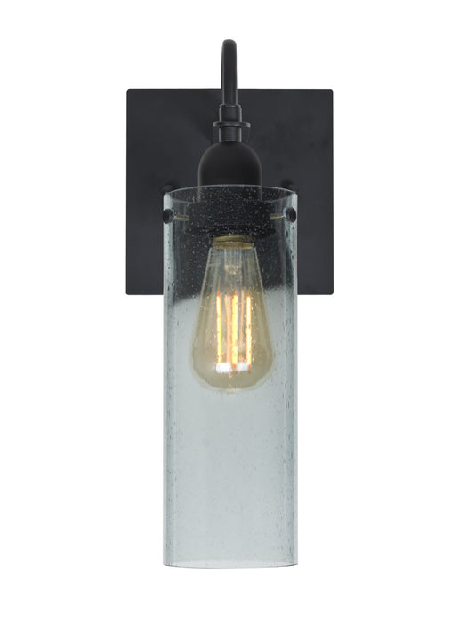 Besa 1WG-JUNI10BL-EDIL-BK One Light Wall Sconce, Black