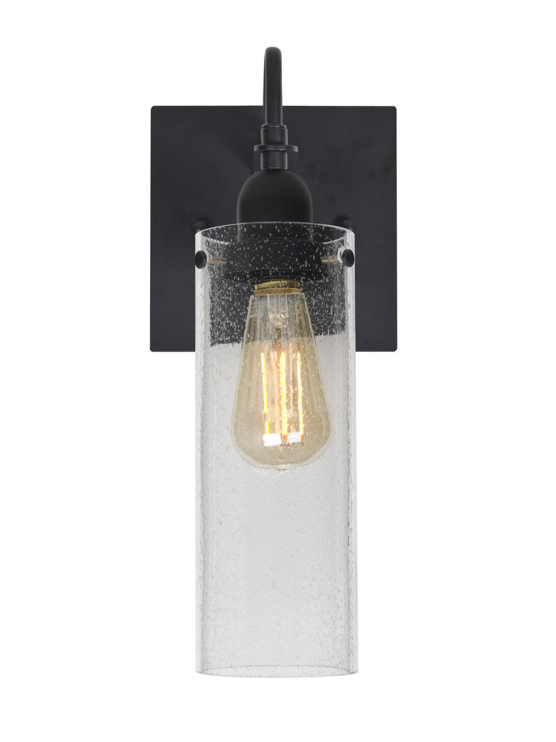 Besa 1WG-JUNI10CL-EDIL-BK One Light Wall Sconce, Black